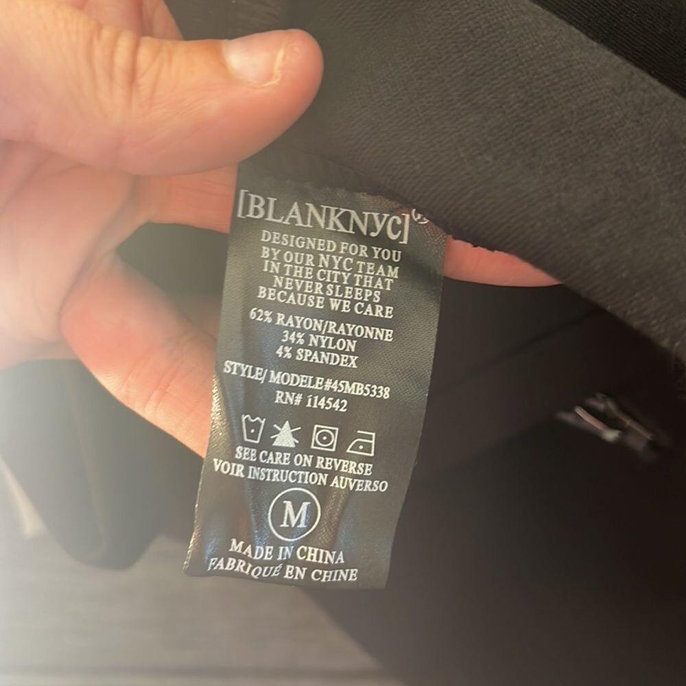 Blank Nyc Black Moto Jacket Basic Minimalist Hood… - image 8